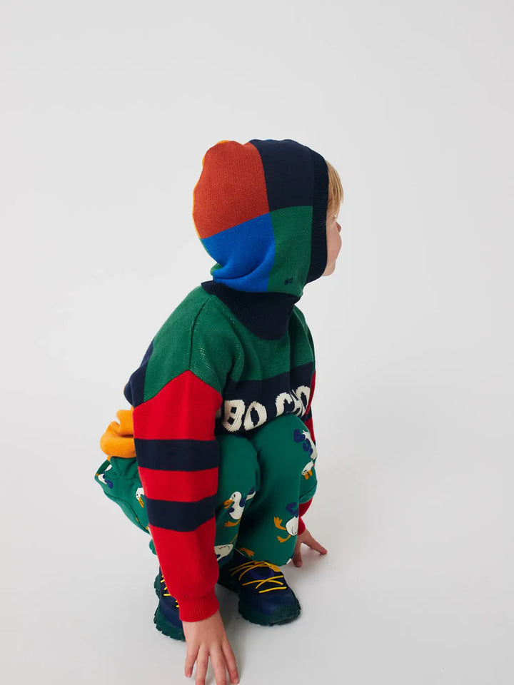 Enfant avec Balaclava Bobo Choses tricotée multicolore 