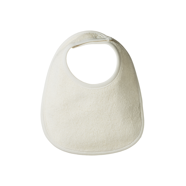 Bavoir en coton blanc