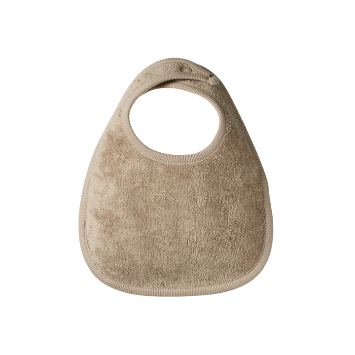 Bavoir en coton nougat