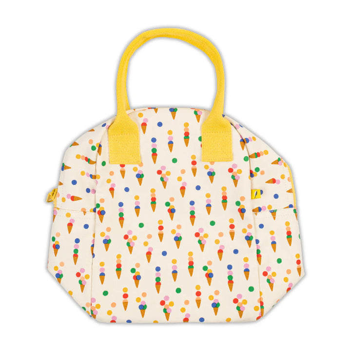 Boîte à lunch en coton Fluf avec imprimé Cornets colorés