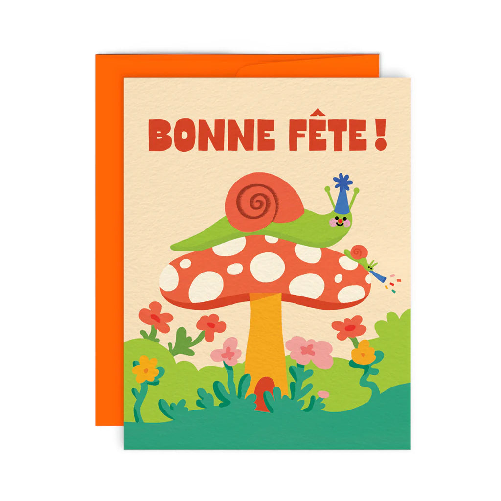 Carte de souhaits Fête d'escargots