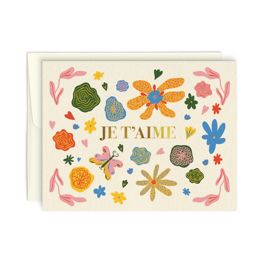 Carte de souhaits je t'aime