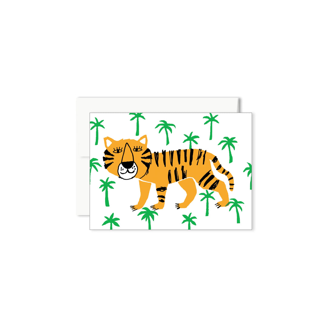 Mini carte de souhaits avec Tigre