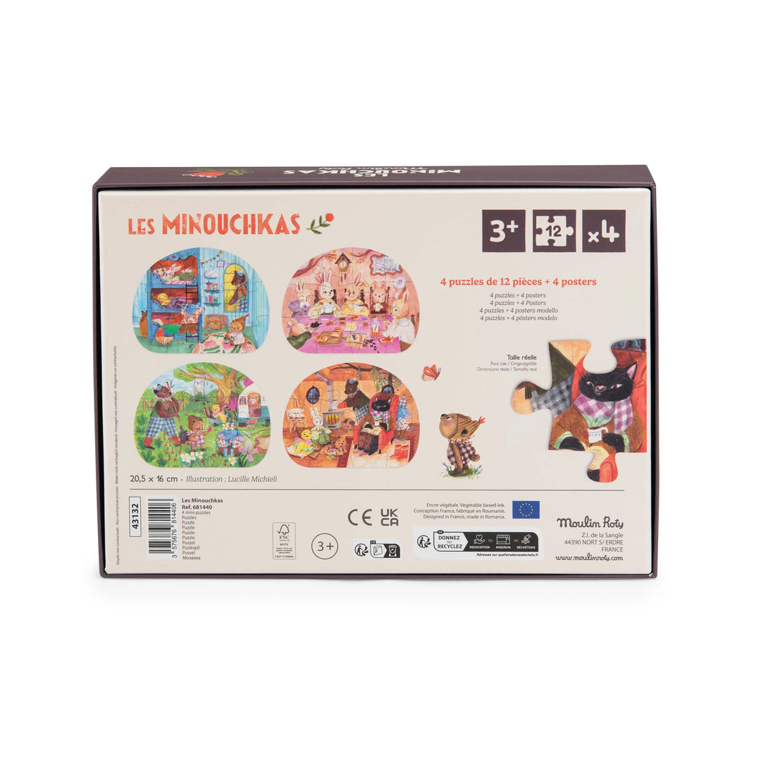 Boîte de Casse-têtes de 12 mcx Moulin Roty