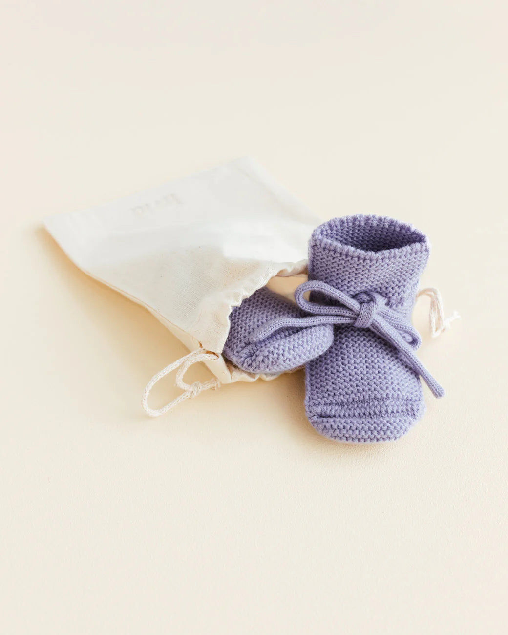 Chaussons Hvid en laine de mérinos Lilas