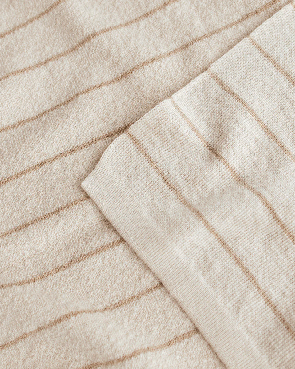 Couverture Hvid en laine mérinos Crème et Sable