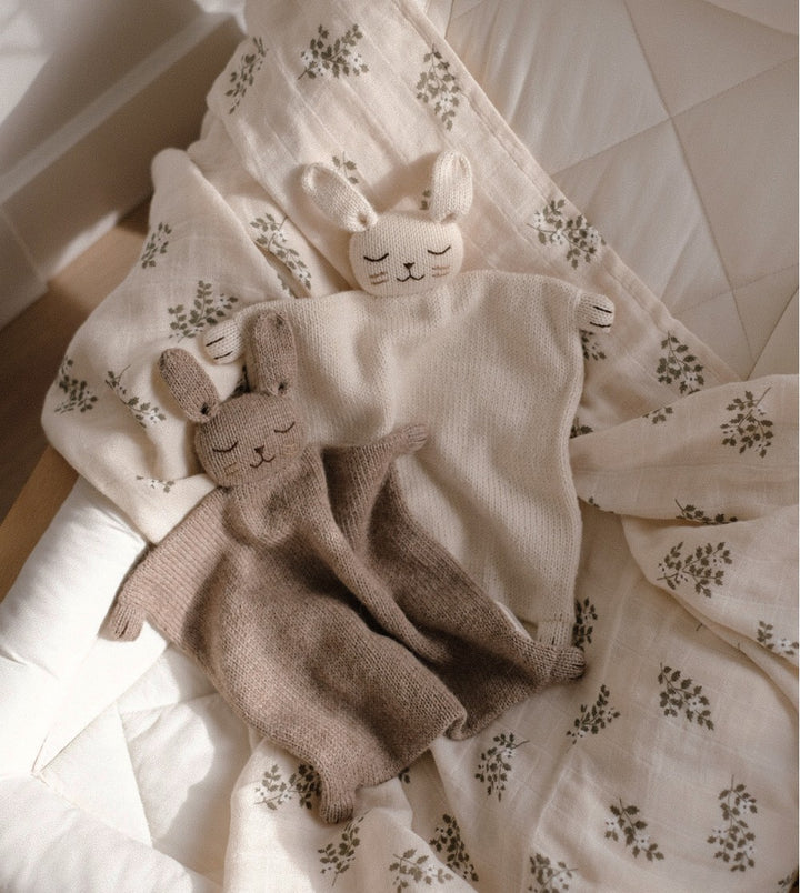 Doudous plat tricotés Lapin 
