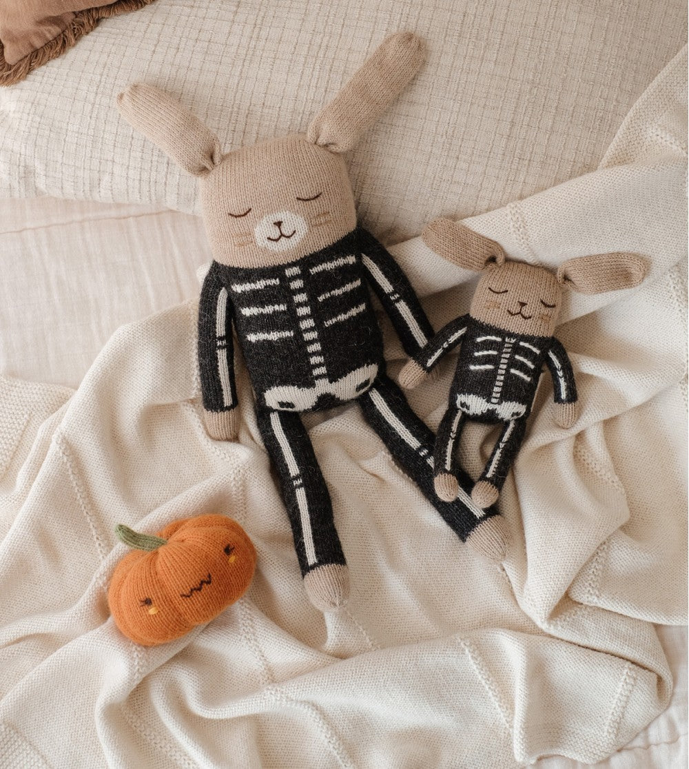 Grand et petit Lapin en peluche Squelette