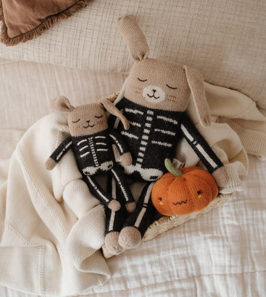 Grand et petit Lapin en peluche Squelette