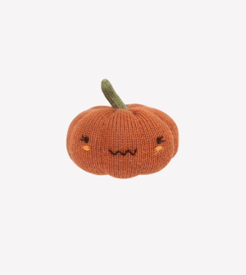 Hochet citrouille en laine 