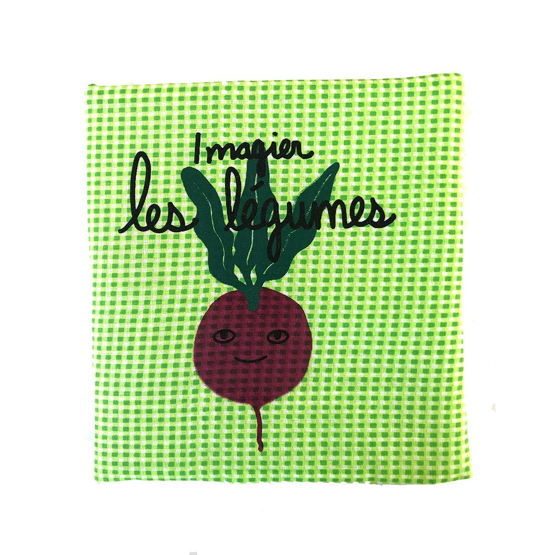 Imagier les légumes  livre en tissu