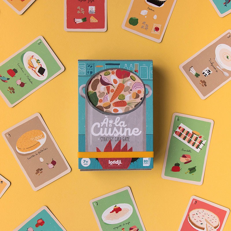 jeu de cartes à la cuisine