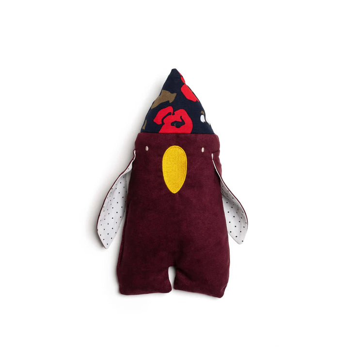 Peluche Raplapla Karim le pingouin mauve 