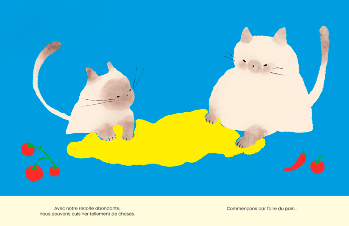 Pages du Livre jeunesse Le Potager de Maia Judith