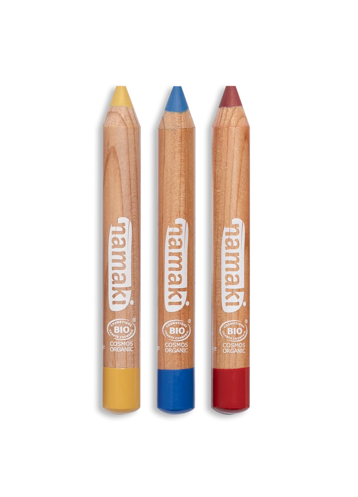 3 crayons Maquillage pour enfants Namaki en collaboration avec le Centre Pompidou