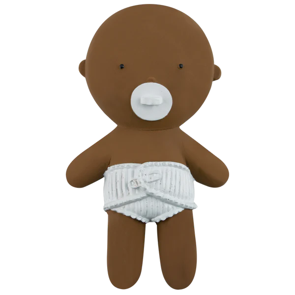 Mini bébé Gommu chocolat fabriqué à partir de la sève blanche de l'hévéa