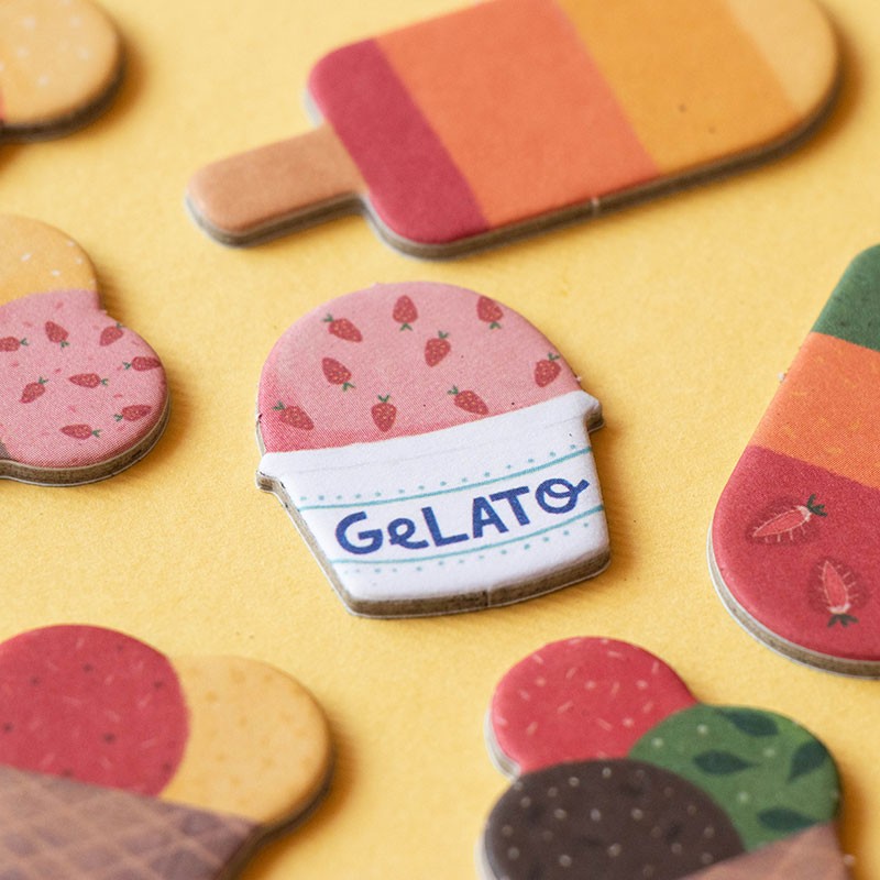 Pièces du Mini jeu d'observation Gelato