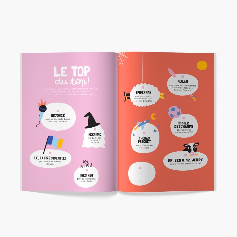 Minus Livre à remplir à deux Mon parrain, ma marraine à moi 