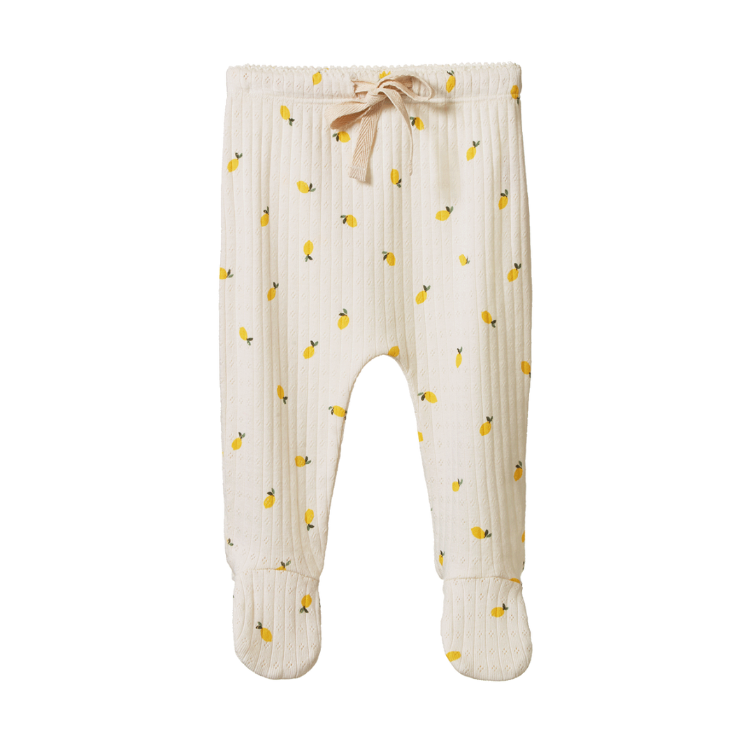 Baby girl footed pants best sale