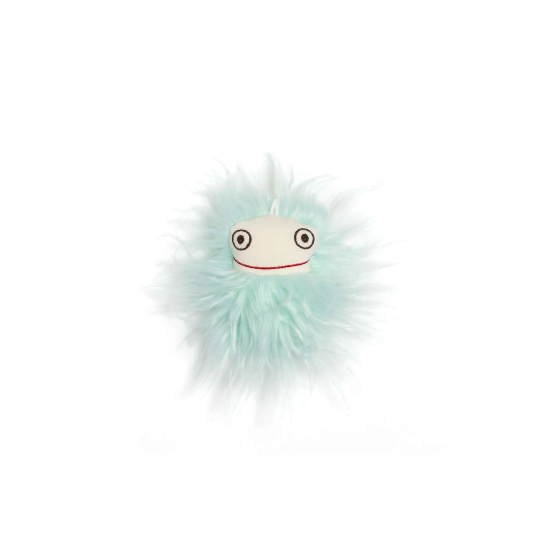 Peluche Raplapla Gri gri Aquamarine yeux ouverts