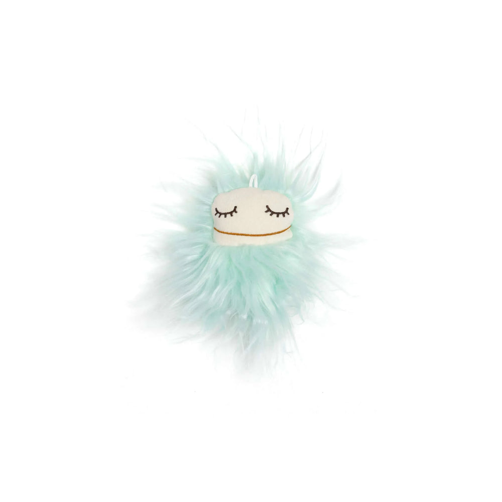 Peluche Raplapla Gri gri Aquamarine yeux fermés