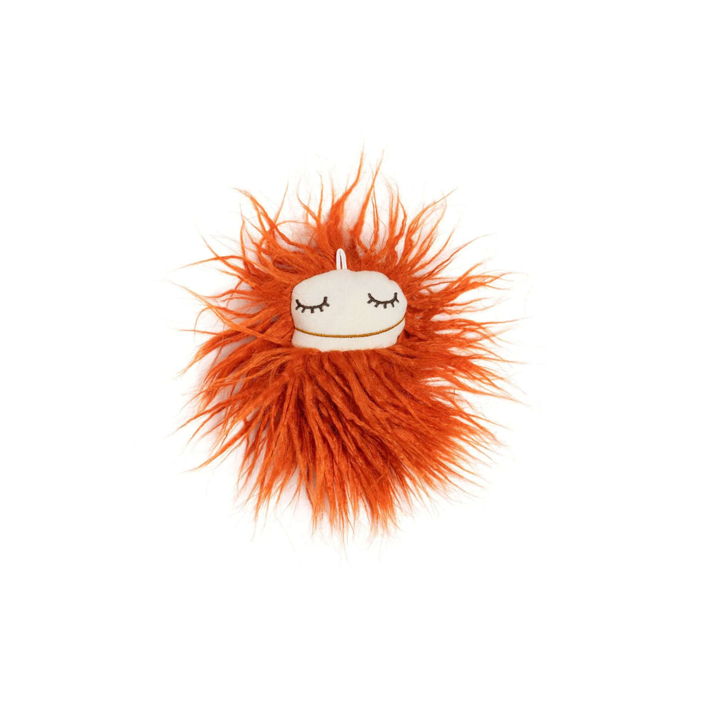 Peluche Raplapla GRI-GRI Orange yeux fermés