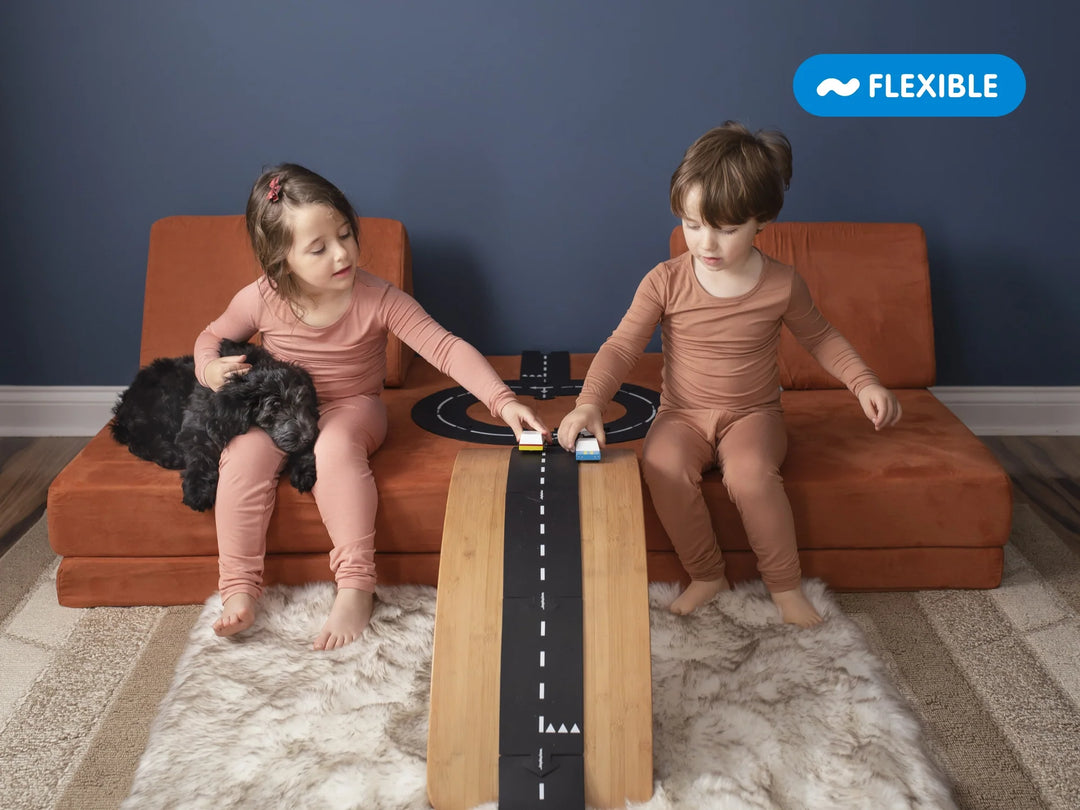 Enfants avec Route flexible Waytoplay de 16 pièces
