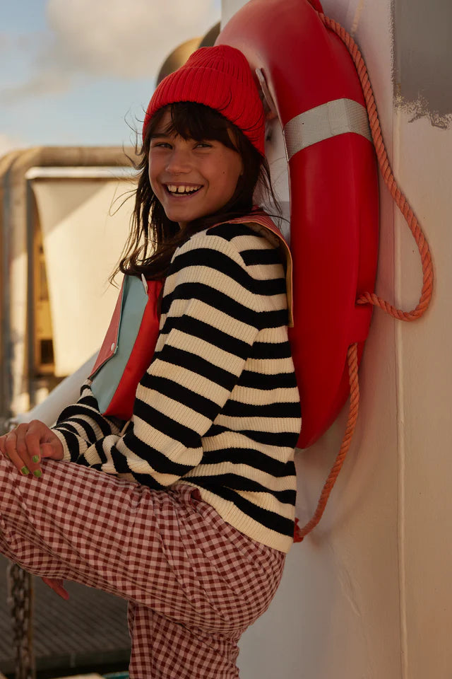 Fille avec Sac banane Sticky Lemon Bleu et rose