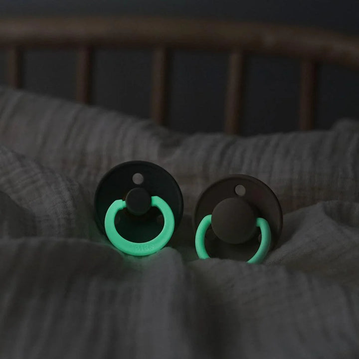 Duo de suces de caoutchouc naturel vanille et noisette glow in the dark