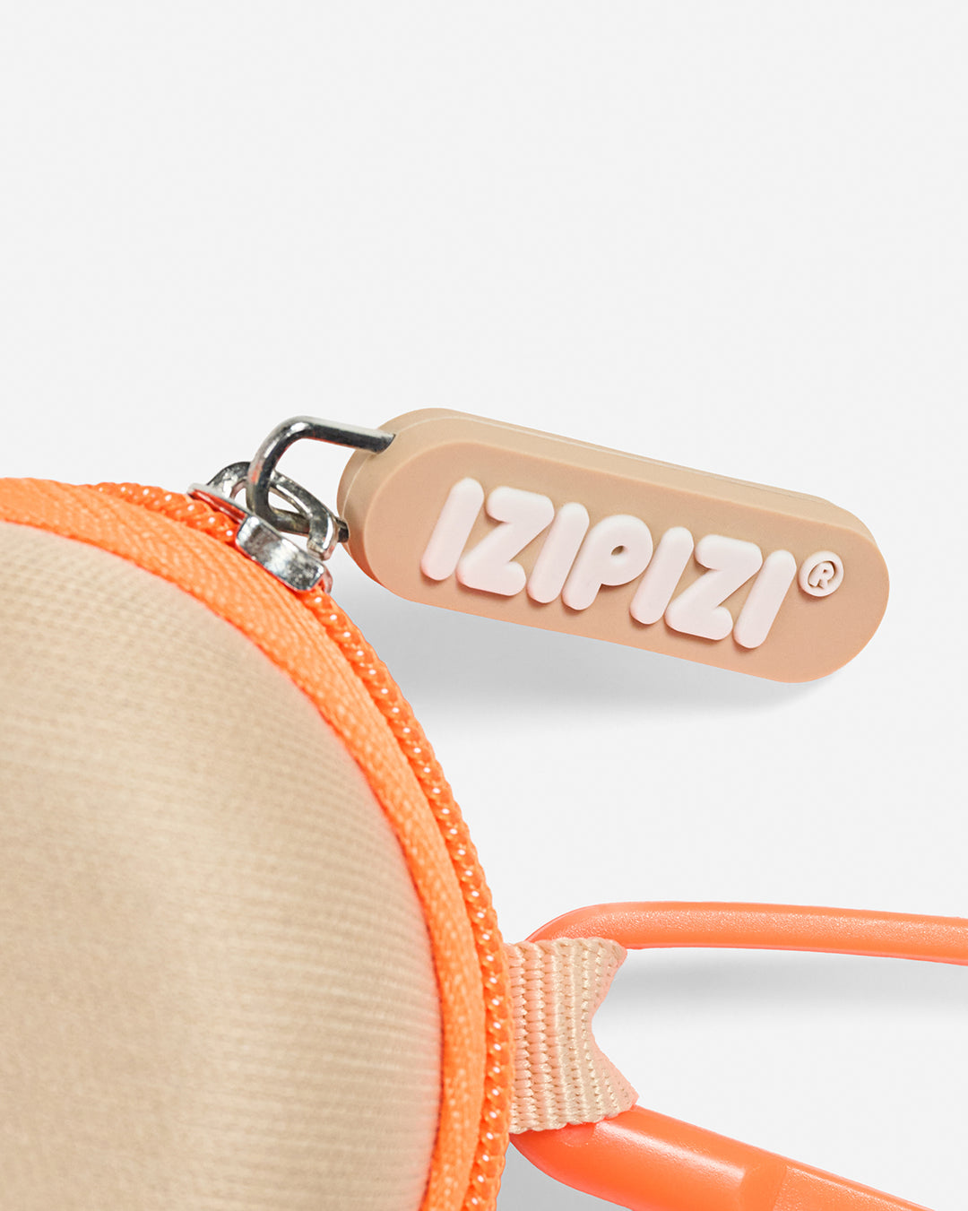 Étui rigide pour lunettes Izipizi beige et orange