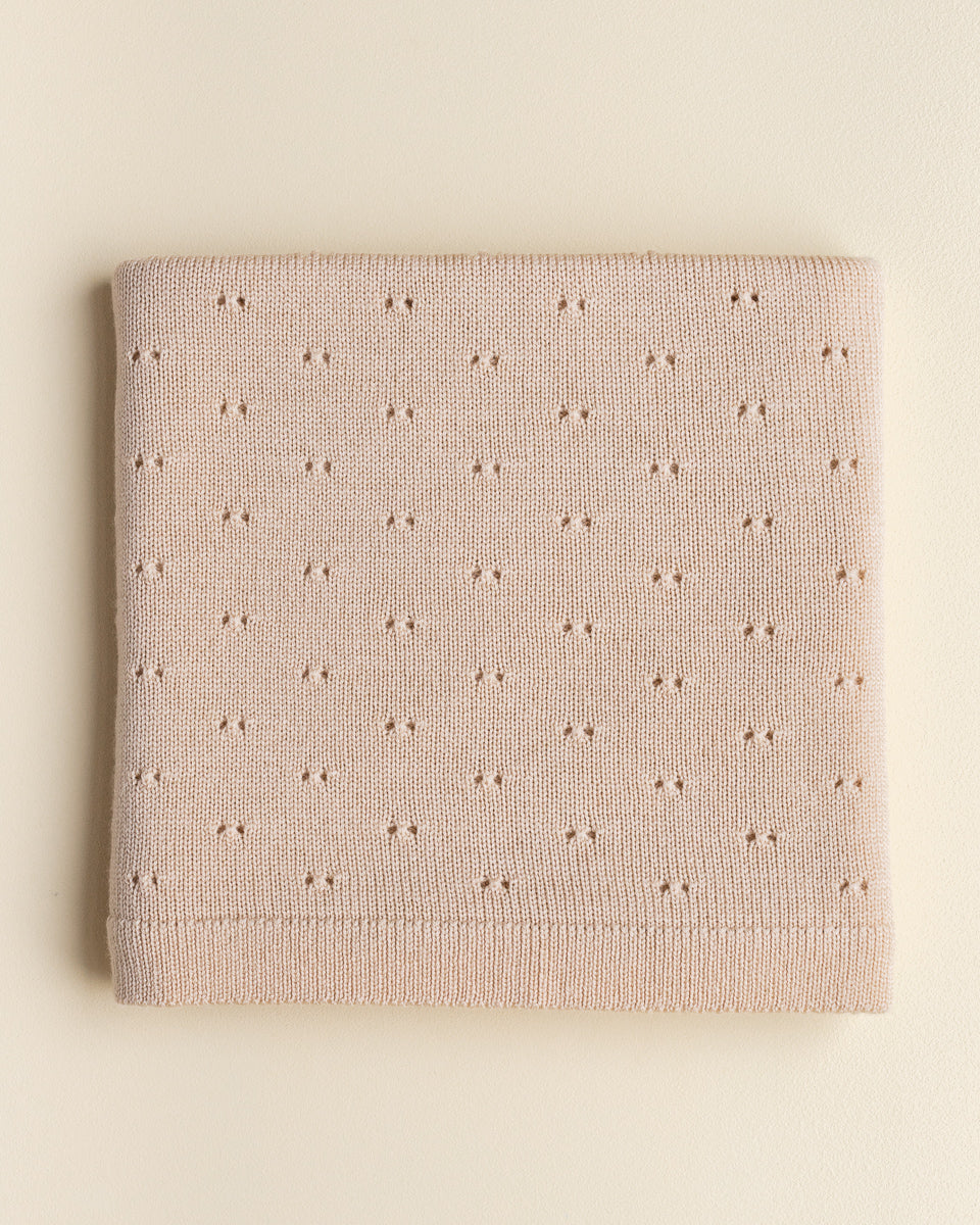 hvid couverture en mérinos pour bébé merino baby blanket bibi oat
