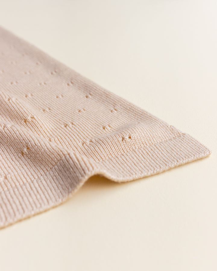 hvid couverture en mérinos pour bébé merino baby blanket bibi oat