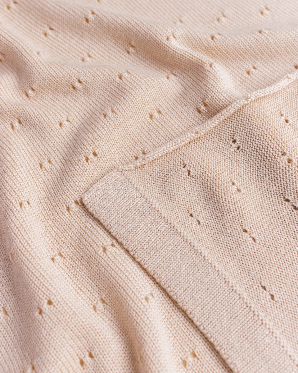 hvid couverture en mérinos pour bébé merino baby blanket bibi oat