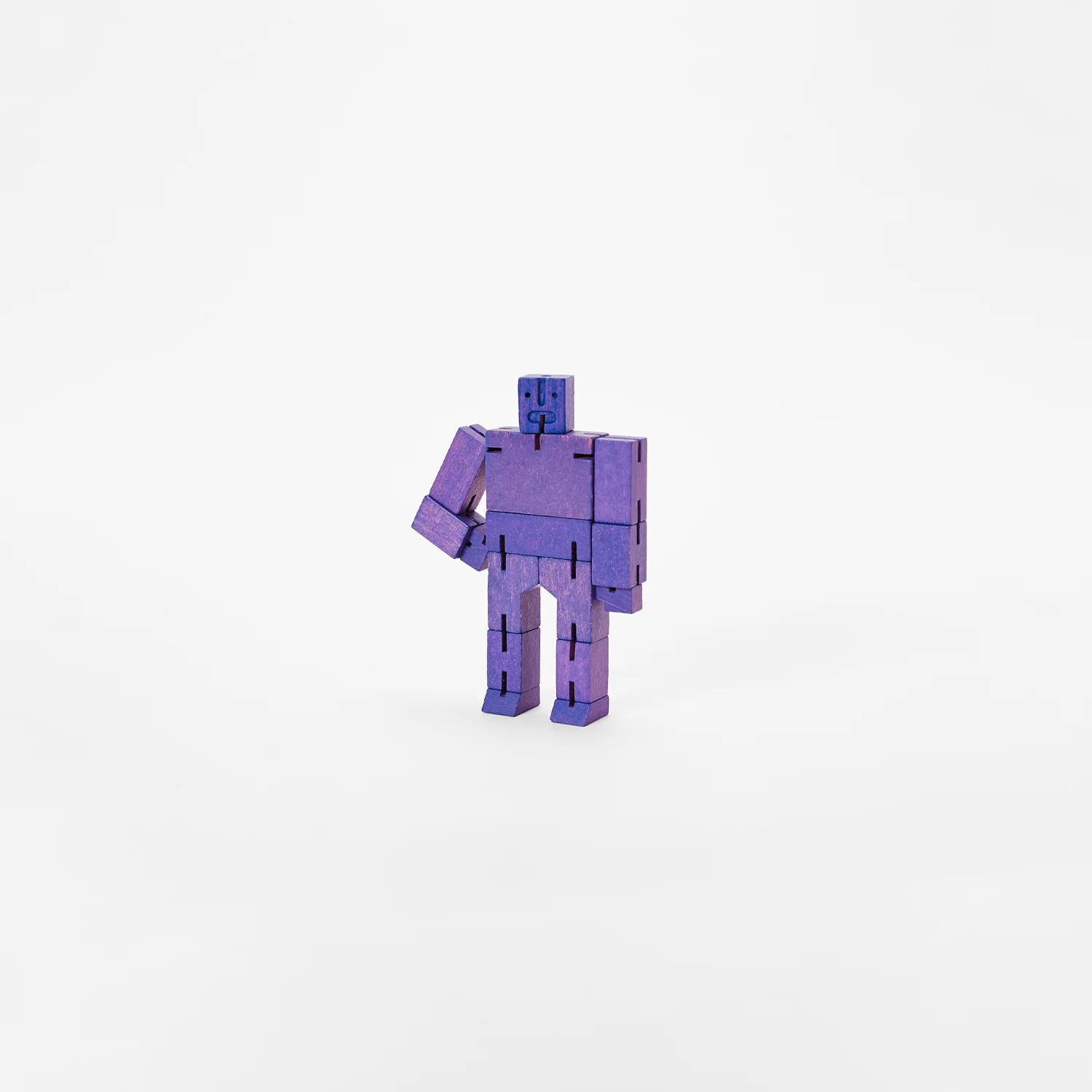 Areaware Cubebot – Robot In Legno Di Faggio Multicolore – Giocattolo 3-in-1: Puzzle, Action Figure E Cubo Da Collezione – Progettato Da David Weeks