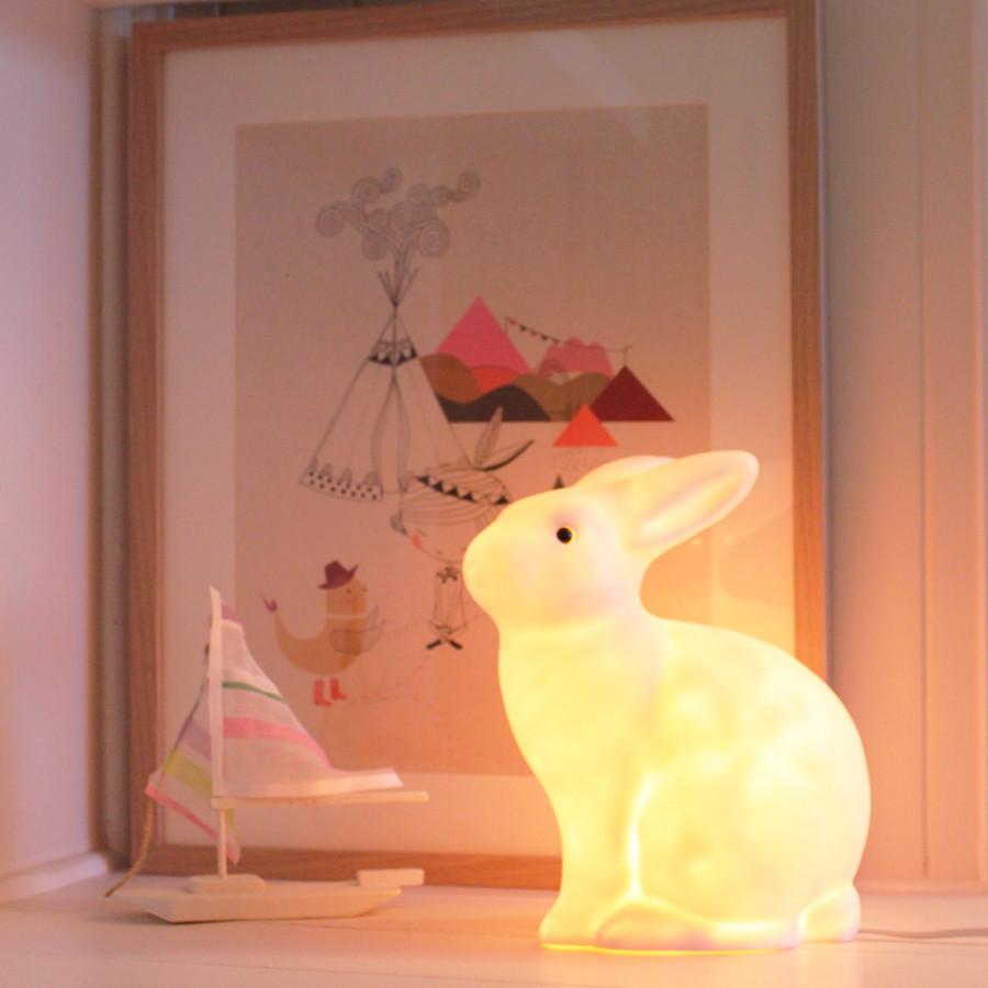 Heico Bunny rabbit lamp nightlight veilleuse Montreal Quebec Canada kids room chambre d'enfant déco decoration
