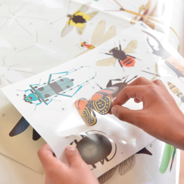 Discovery Poster + Removable Stickers - Insects