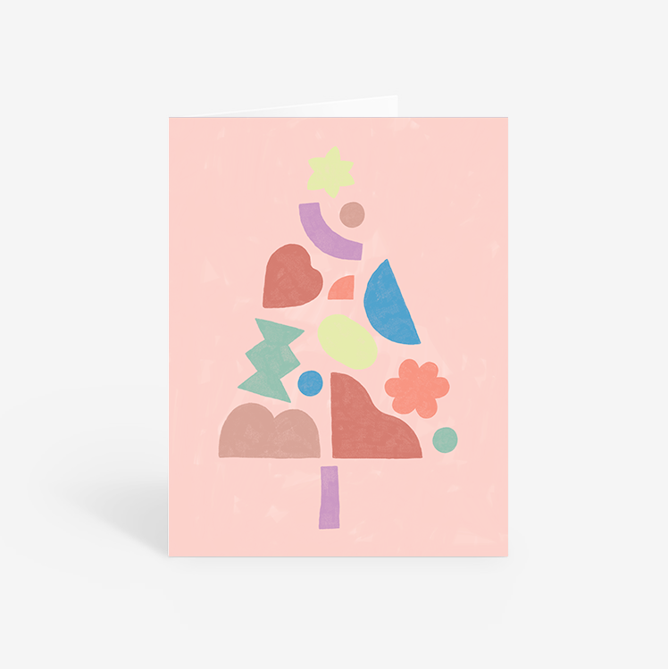Holiday greeting card - Christmas tree