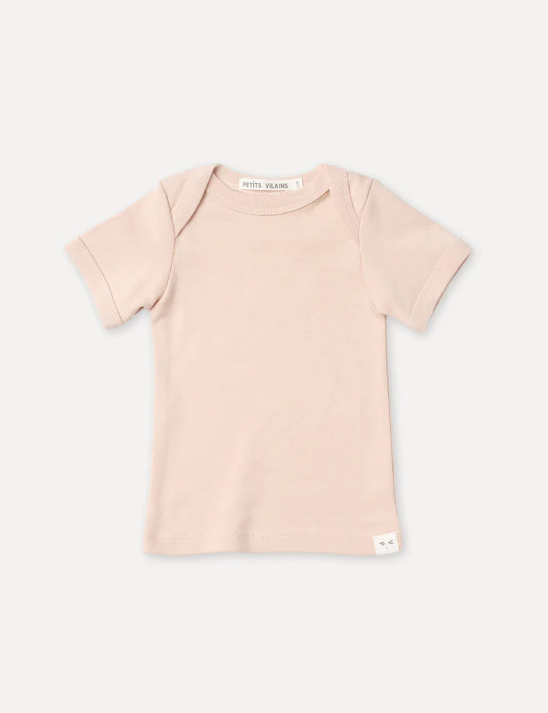 Tshirt pour bébé en coton Rose 