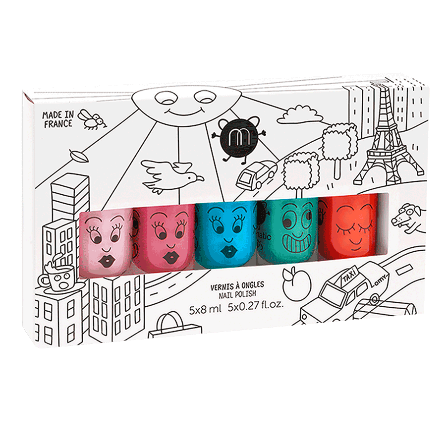 coffret de 5 vernis city nailmatic