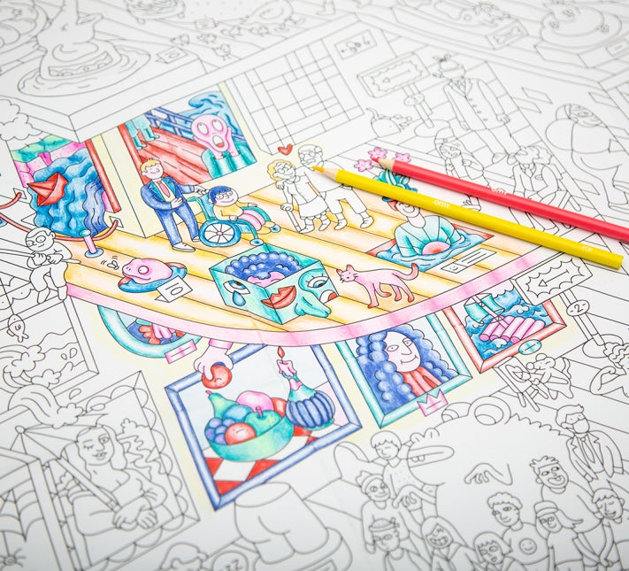 Omy Affiche à colorier XXL - Contes et féérie / Arts et loisirs créatifs –  Comme des enfants