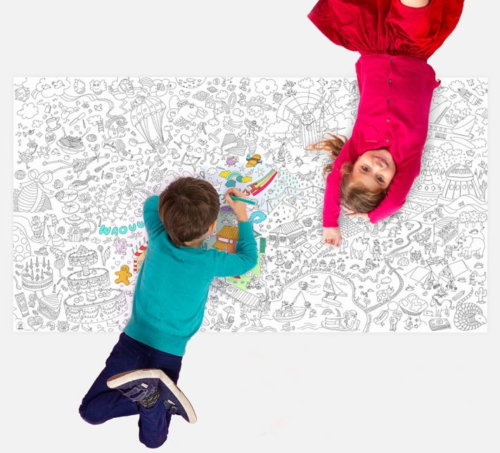 Omy montreal quebec canada affiche XXL à colorier fantastic  poster coloriage dessin enfants kids drawing coloring