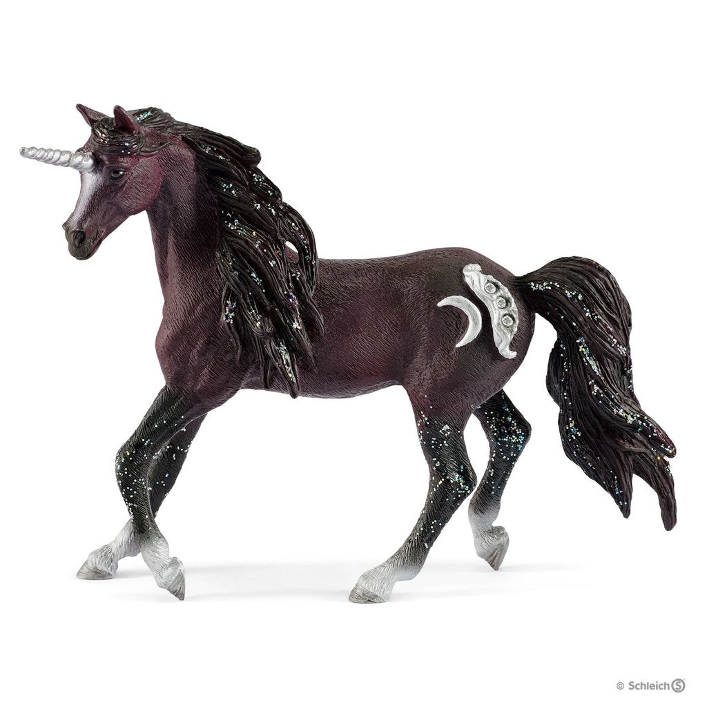 Black Unicorn Figurine