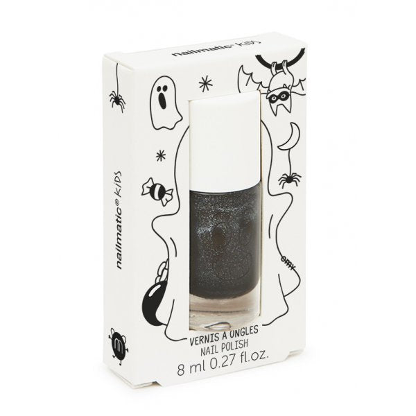Nailmatic Montreal Quebec Canada vernis à ongles noir casper à paillettes black nail polish