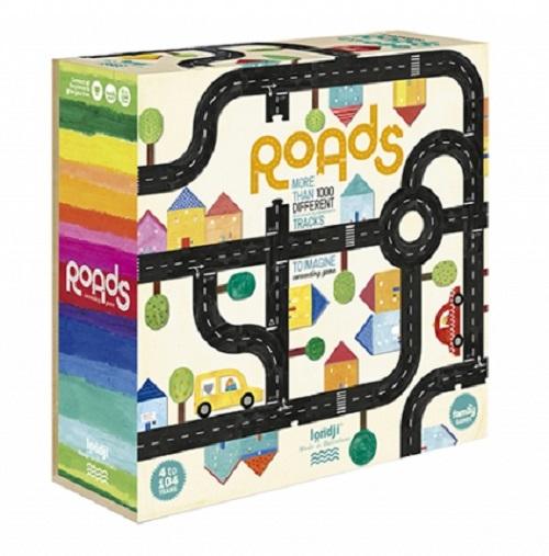 londji game jeux puzzle casse-tête roads routes voitures autos jouet toy 